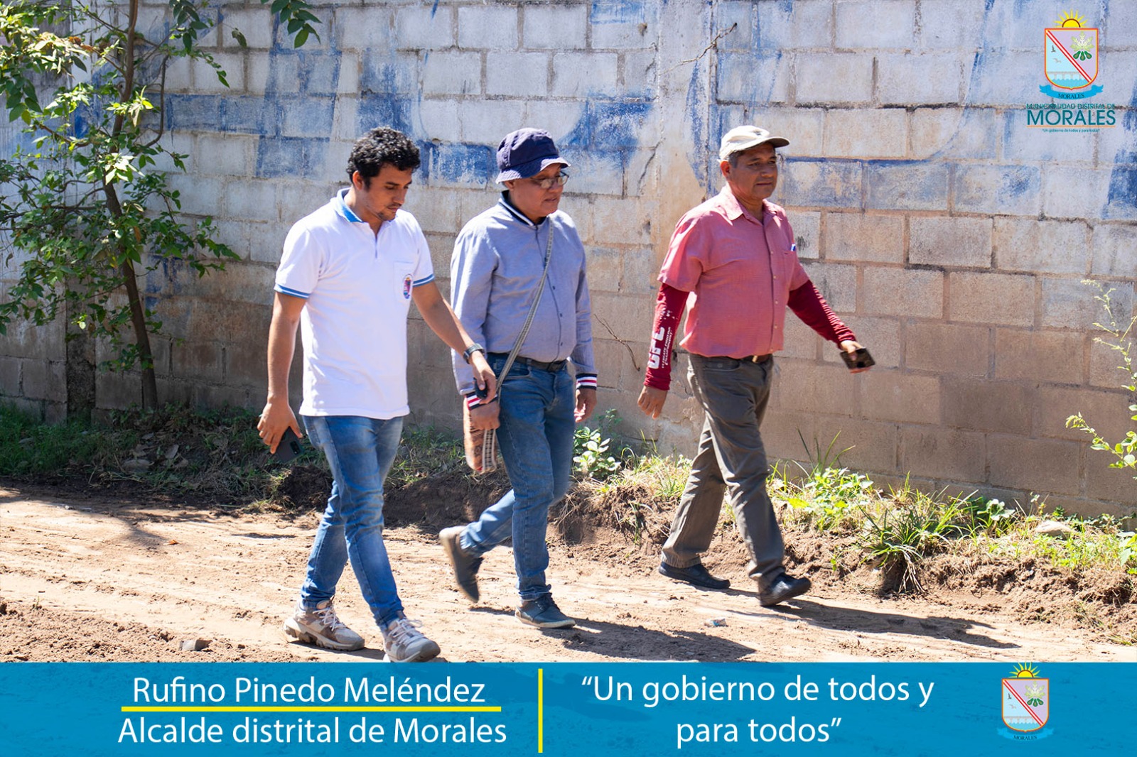 ALCALDE DE MORALES RUFINO PINEDO INSPECCIONA MEJORAMIENTO DE VÍAS DE ACCESO. 