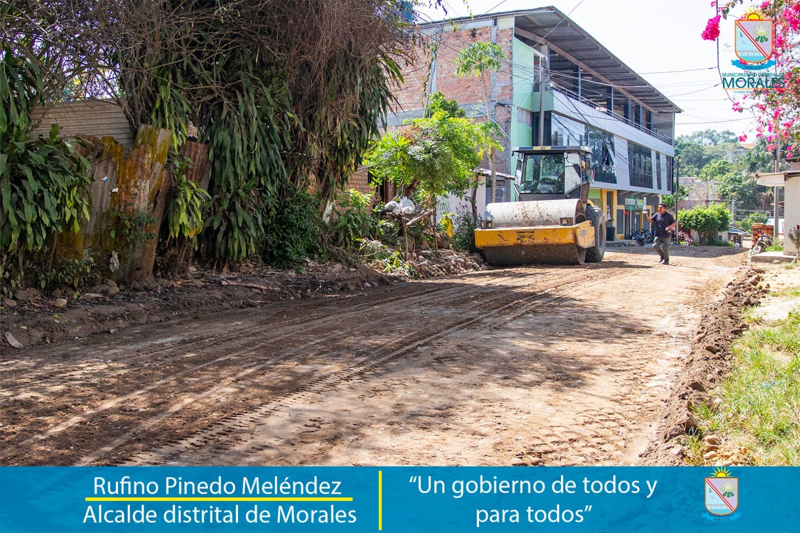 MUNICIPALIDAD DE MORALES REALIZA TRABAJOS DE MANTENIMIENTO DE CALLES DE LA PARTE ALTA DEL DISTRITO. 