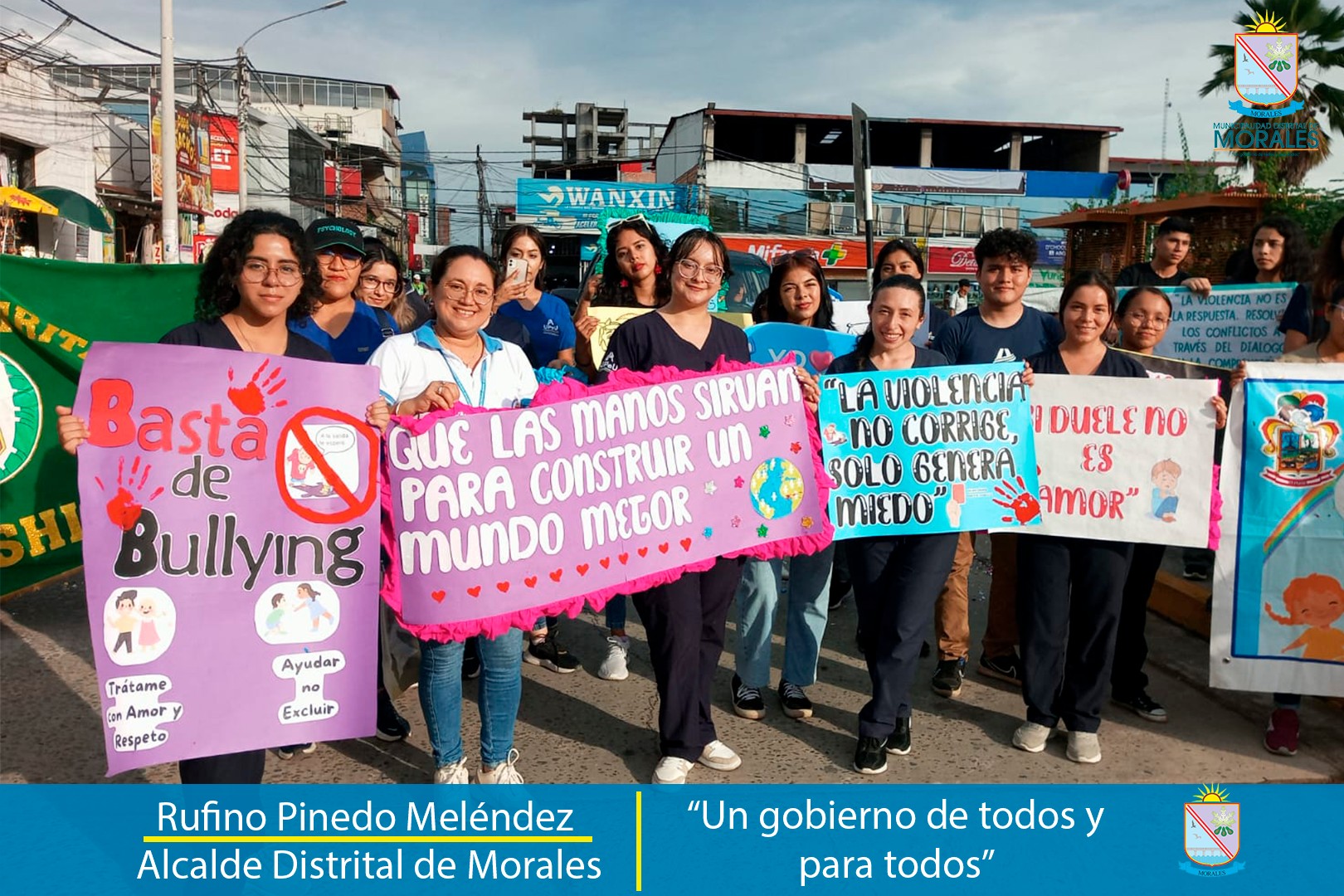 Participación de la Municipalidad Distrital de Morales en Campaña Contra la Violencia