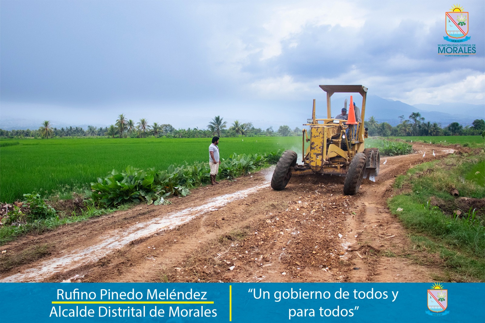 MUNICIPALIDAD DISTRITAL DE MORALES REALIZA EL MANTENIMIENTO DE LA CARRETERA QUE CONDUCE AL SECTOR COLPAYCO. 