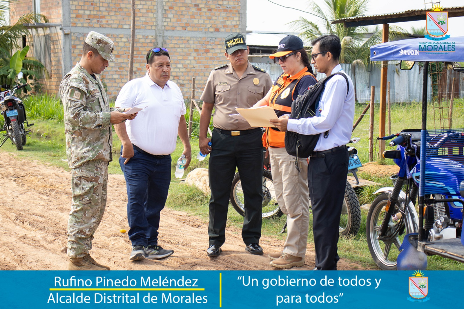 REALIZAN VISITA DE CAMPO A ZONA ESTABLECIDA PARA EL PRIMER SIMULACRO NACIONAL POR LLUVIAS INTENSAS PROGRAMADO PARA EL MIÉRCOLES 27 DE SETIEMBRE