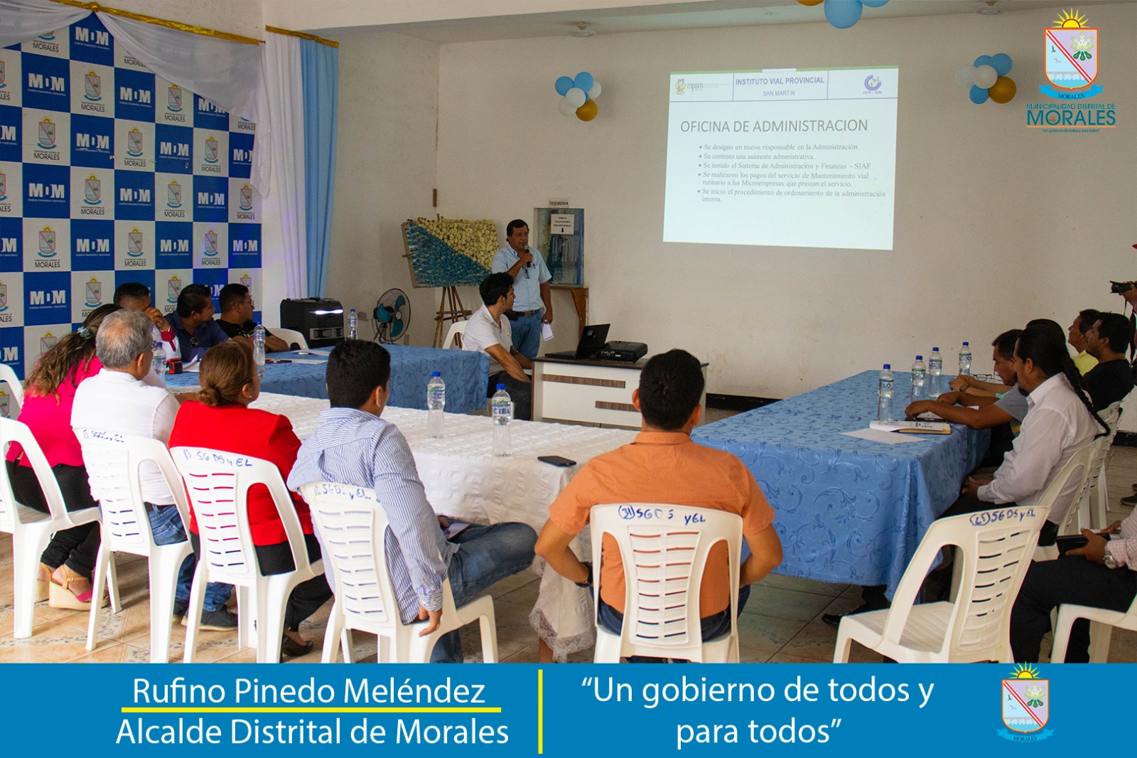 ALCALDES DISTRITALES DE LA PROVINCIA DE SAN MARTÍN SOSTUVIERON REUNIÓN EN MORALES