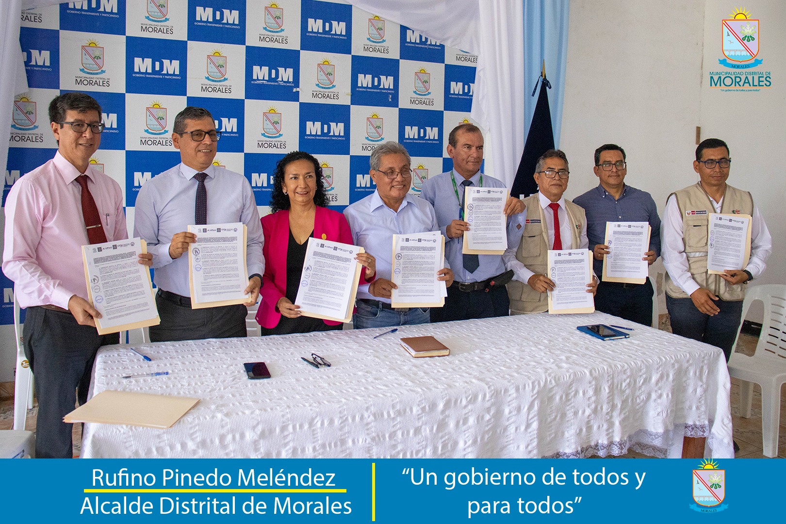 CONVENIO MARCO DE COOPERACIÓN INTERINSTITUCIONAL PARA EL DESARROLLO DEL PROYECTO FAMILIA, COMUNIDAD SALUDABLE, DE LA PLANICIE SE FIRMÓ HOY EN MUNICIPALIDAD  DE MORALES
