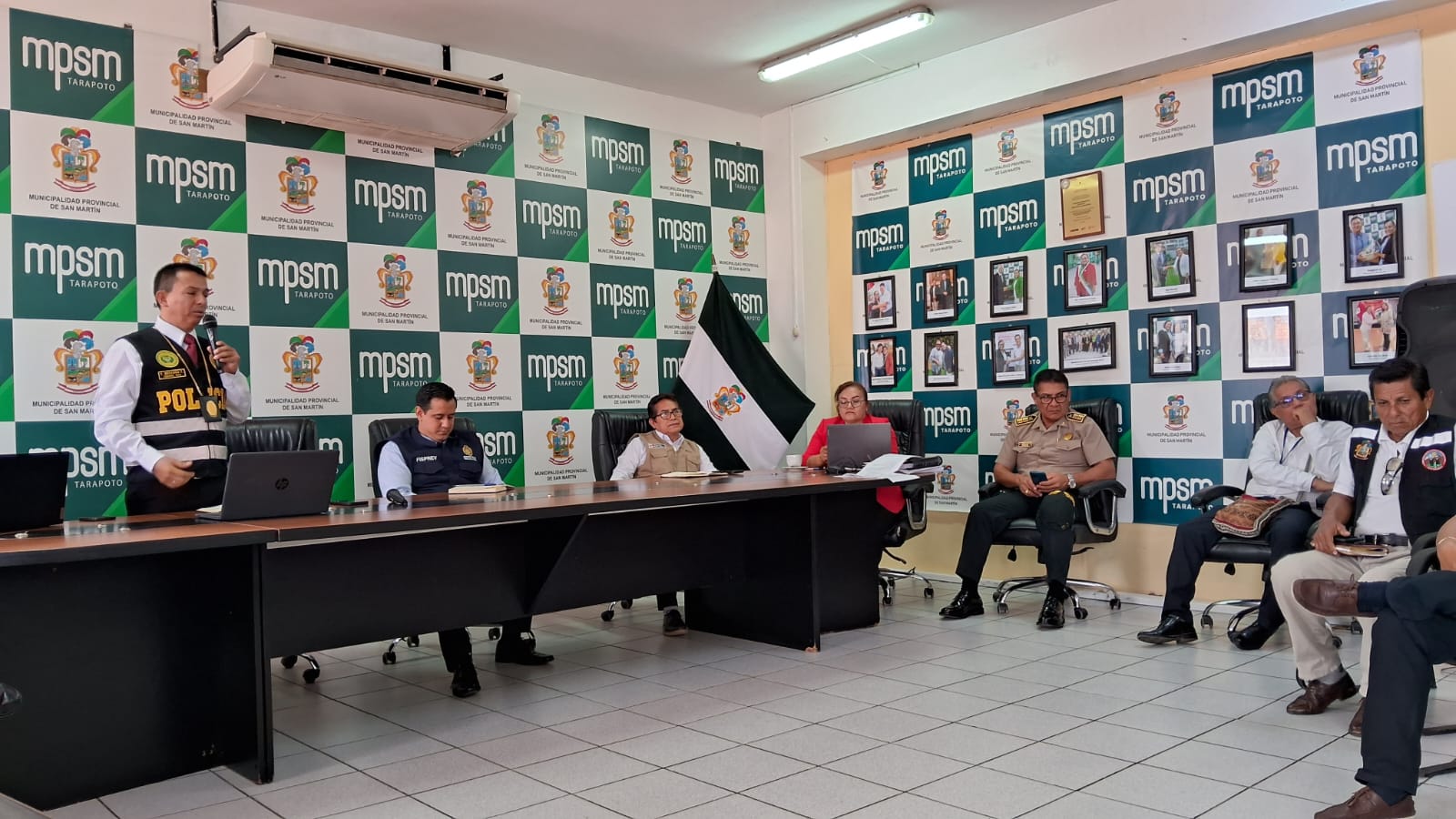 ALCALDE DE MORALES RUFINO PINEDO PARTICIPÓ EN SEGUNDA SESIÓN ORDINARIA DEL COMITÉ PROVINCIAL DE SEGURIDAD CIUDADANA