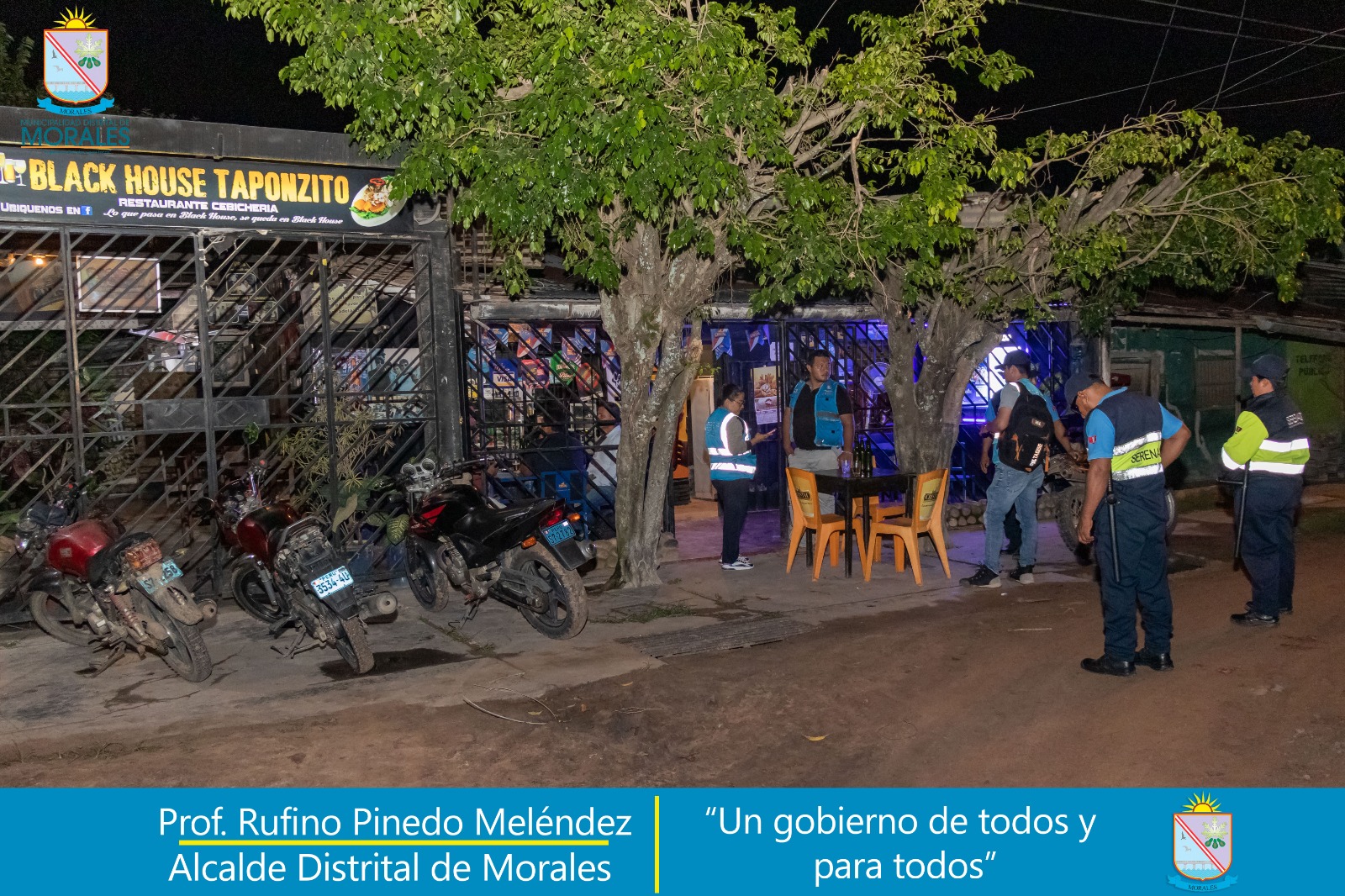 CONTINÚAN OPERATIVOS INOPINADOS EN ESTABLECIMIENTOS NOCTURNOS DEL DISTRITO DE MORALES