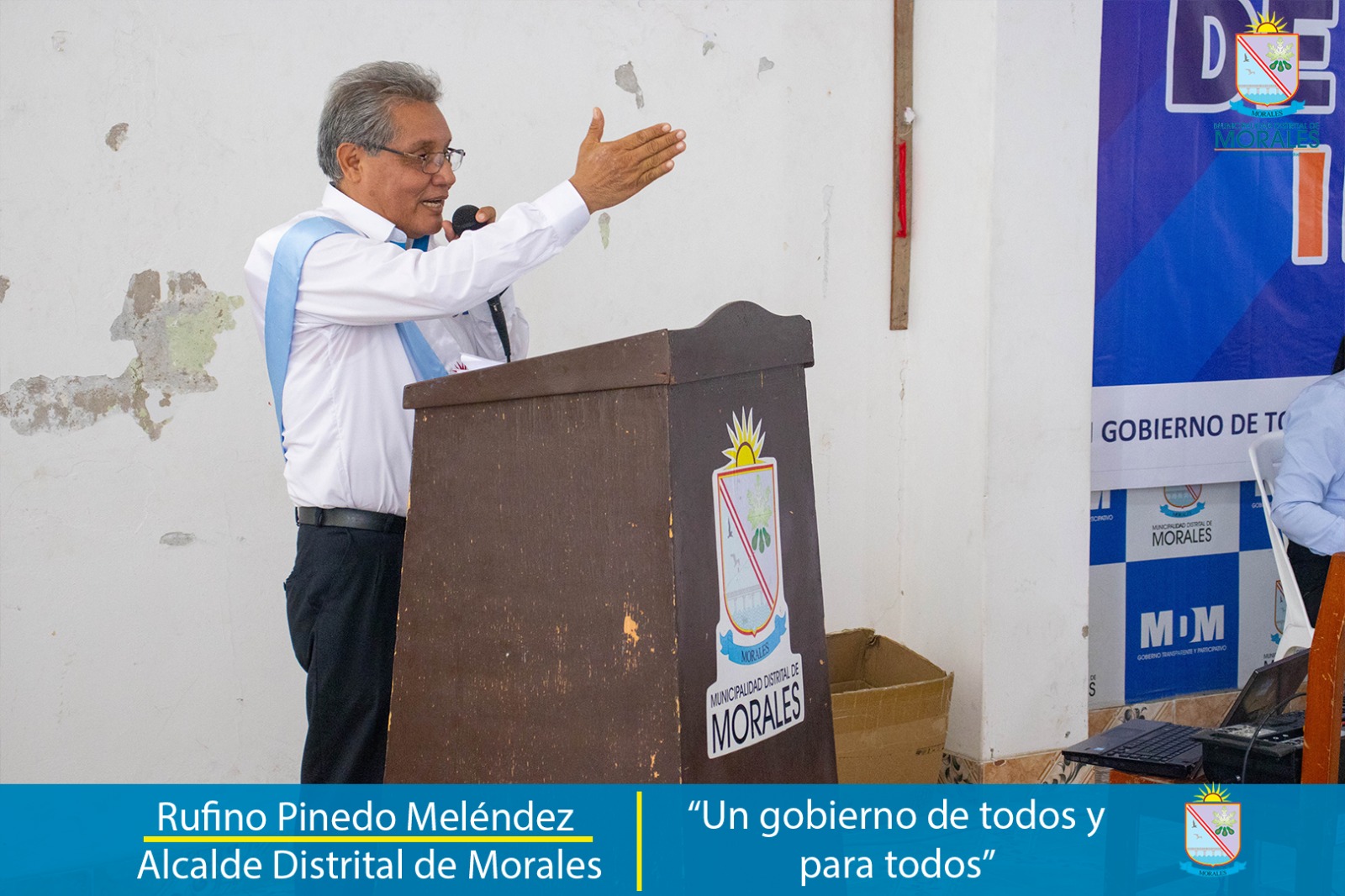 ALCALDE DE MORALES RUFINO PINEDO SALUDA A LOS ARTESANOS EN SU DÍA.