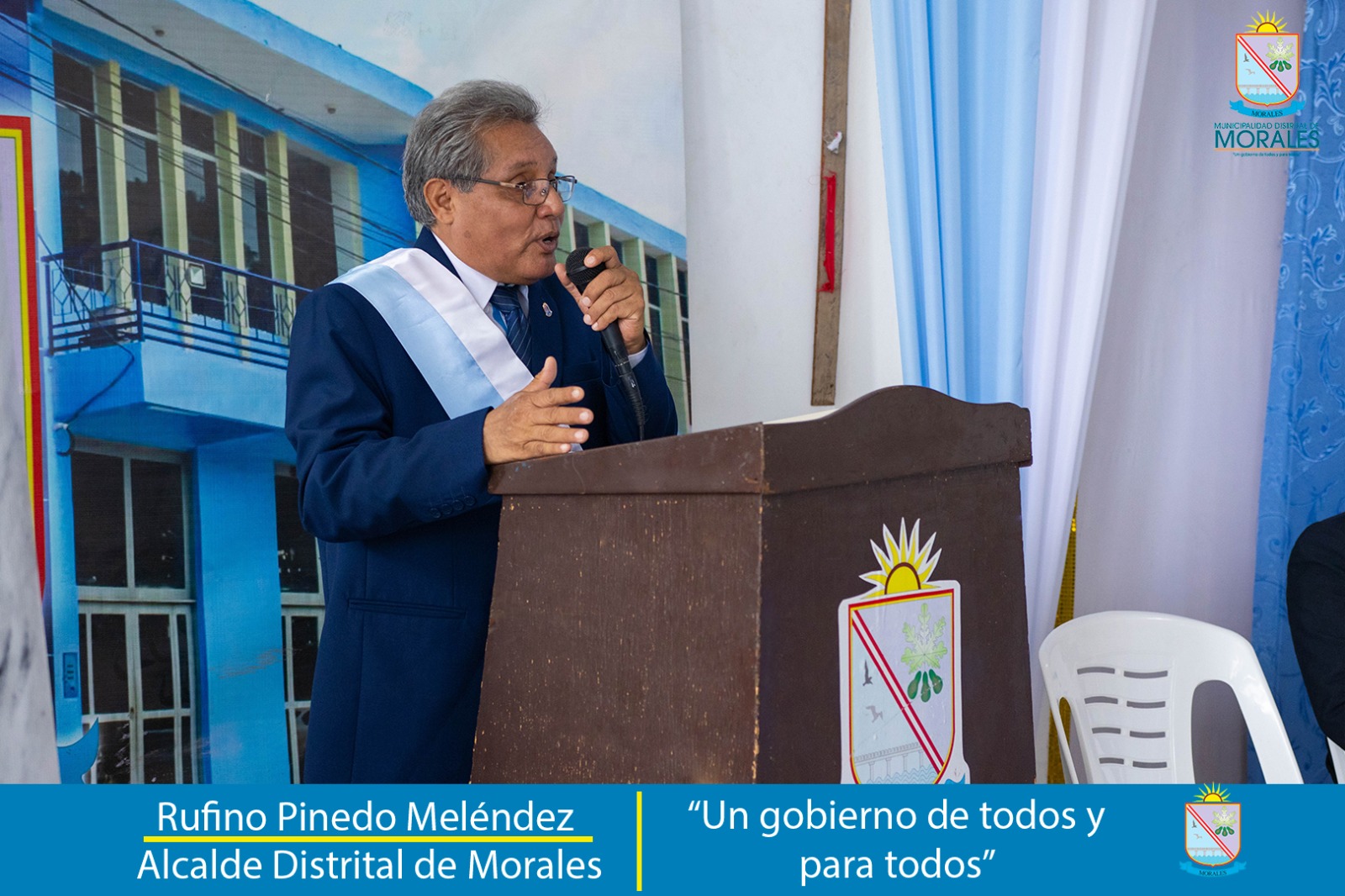 ALCALDE DE MORALES RUFINO PINEDO SE SOLIDARIZA CON GOBERNADOR REGIONAL DE SAN MARTÍN