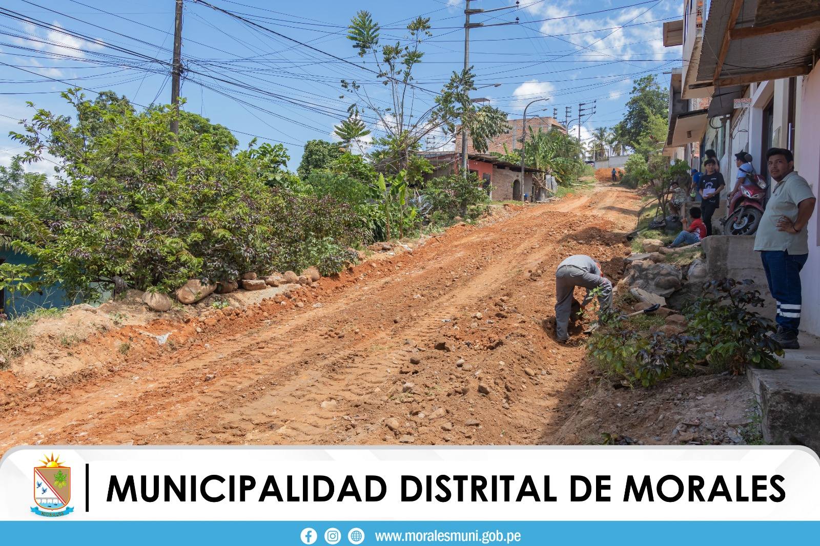 MUNICIPALIDAD DE MORALES SIGUE CON EL MEJORAMIENTO DE CALLES.