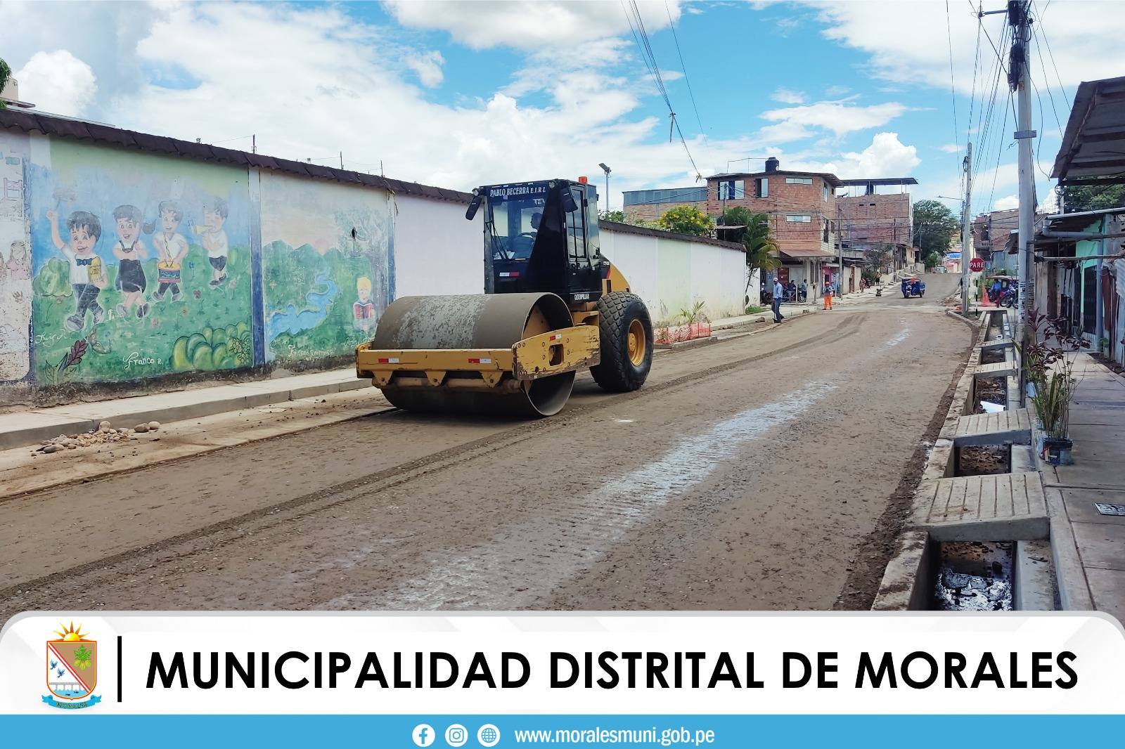 TODO LISTO PARA LA COLOCACIÓN DEL IMPRIMADO EN LAS CUADRAS 2,3,4 Y 5 DEL JIRÓN JUNÍN EN DISTRITO DE MORALES. 