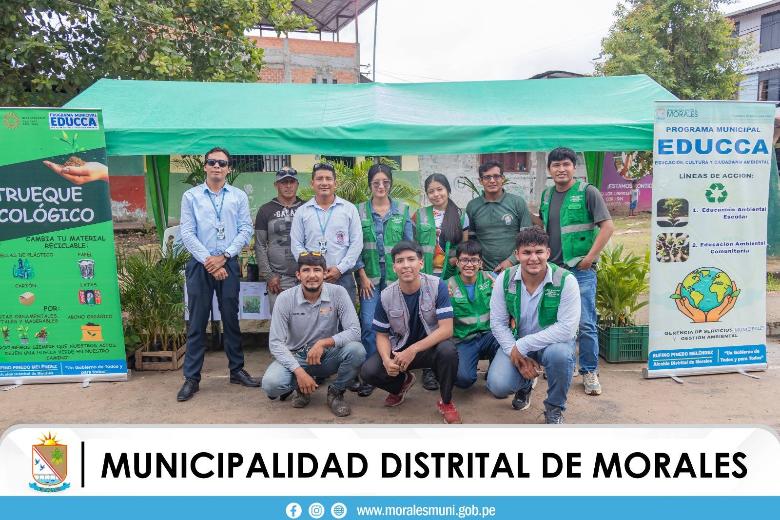 MUNICIPALIDAD DE MORALES PARTICIPÓ EN ACCIÓN CÍVICA ORGANIZADA POR LA POLICÍA NACIONAL DEL PERU.