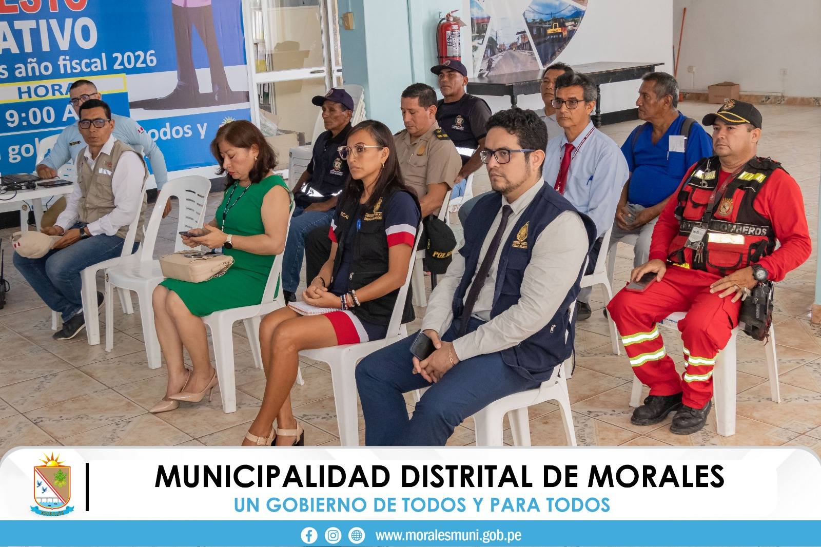 II REUNIÓN ORDINARIA Y JURAMENTACIÓN DE NUEVOS MIEMBROS DEL COMITÉ DISTRITAL DE SEGURIDAD CIUDADANA (CODISEC) 2025, DE MORALES. 