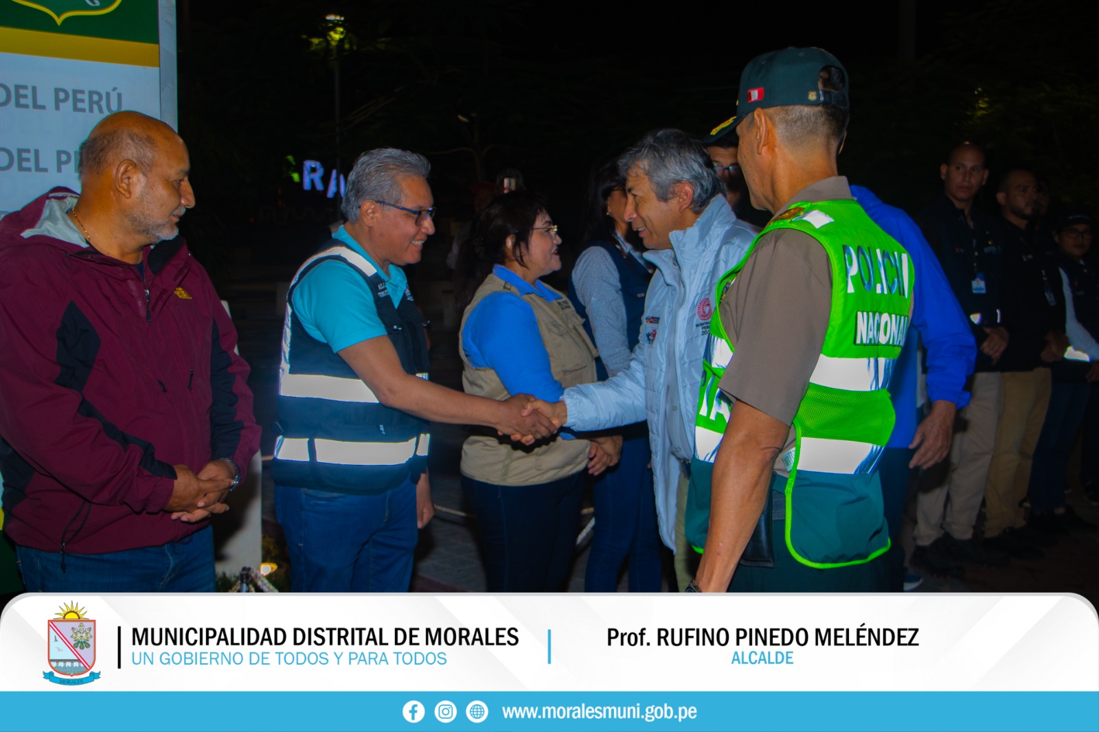 ALCALDE DE MORALES RUFINO PINEDO PARTICIPÓ EN MEGAOPERATIVO AMANECER SEGURO EN PROVINCIA DE SAN MARTÍN