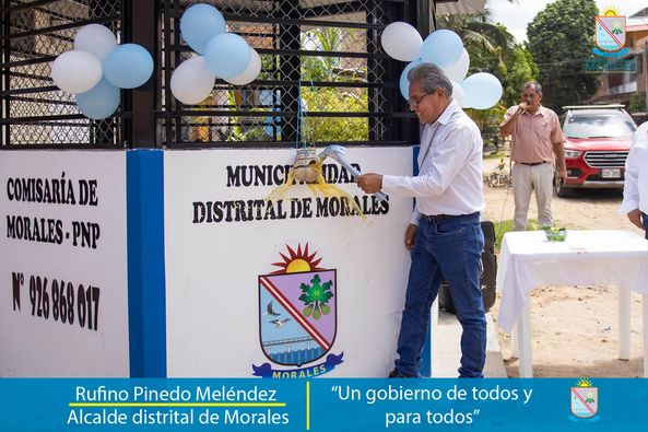 ALCALDE RUFINO PINEDO INAUGURA CASETAS DE SEGURIDAD CIUDADANA