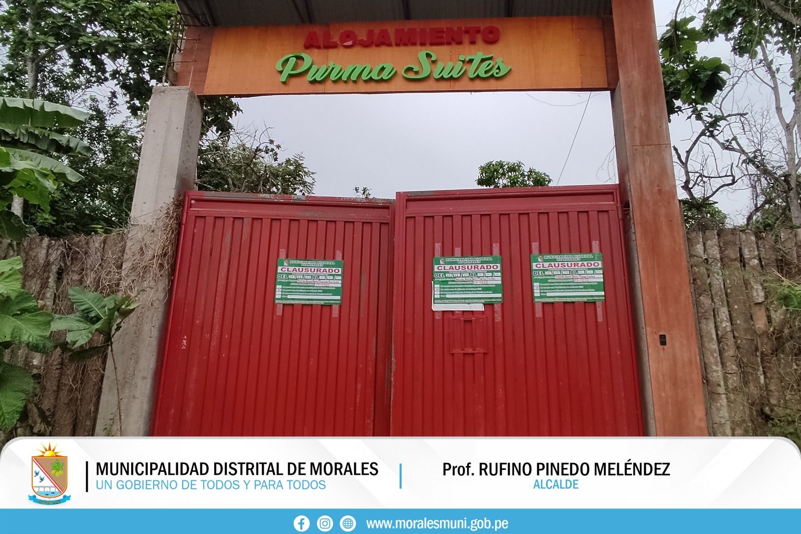 CLAUSURAN ALOJAMIENTO SIN DOCUMENTACIÓN DURANTE OPERATIVO REALIZADO EN DISTRITO DE MORALES